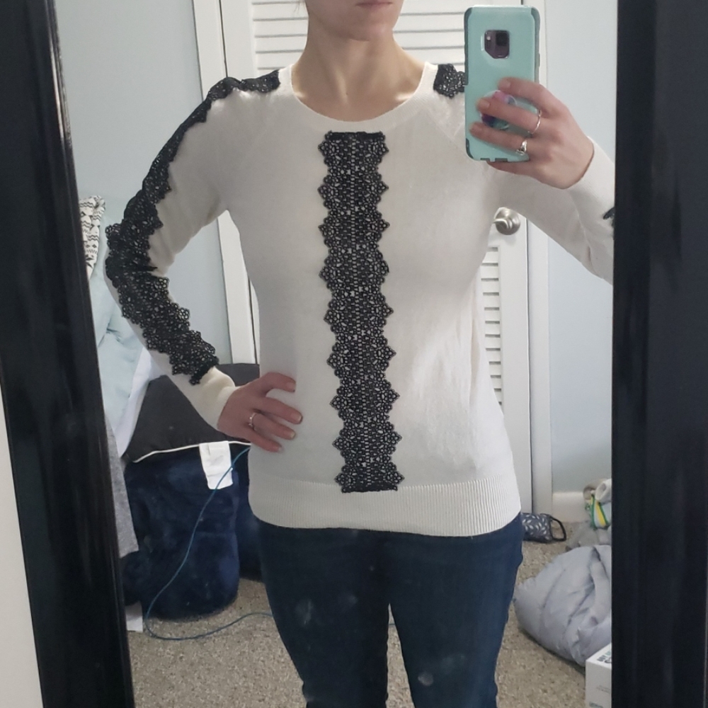 Lace sweater